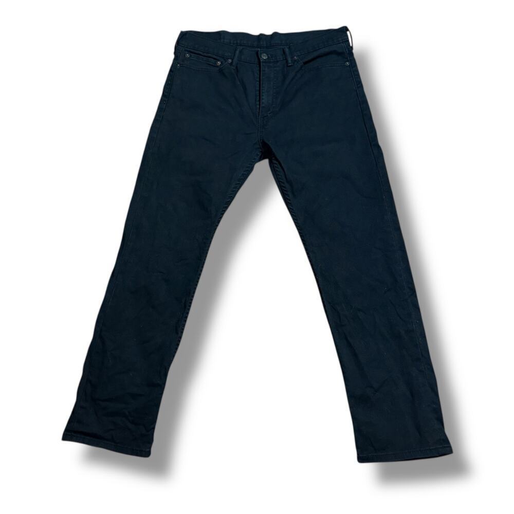 Levi’s 513 Jeans Mens Black Slim Straight Leg Denim Size 34/30
